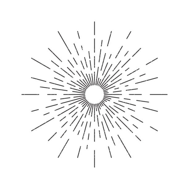 Vector isolated vintage sun rays for decoration and covering on the white background. Concept of sunburst and retro design. Vector isolated vintage sun rays for decoration and covering on the white background. Concept of sunburst and retro design. sun drawings stock illustrations