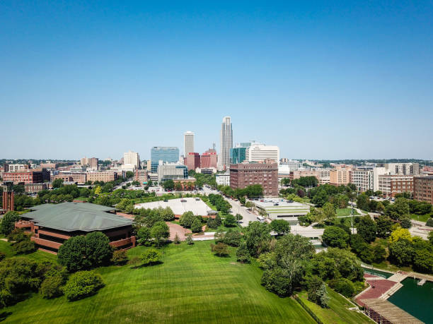 istock Downtown Omaha Nebraska Drone Photo 1021952966