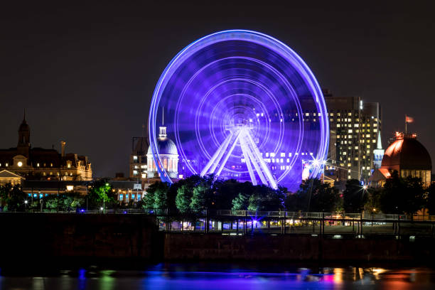 istock Old Montreal Cityscape in Summer at Night 1021962604