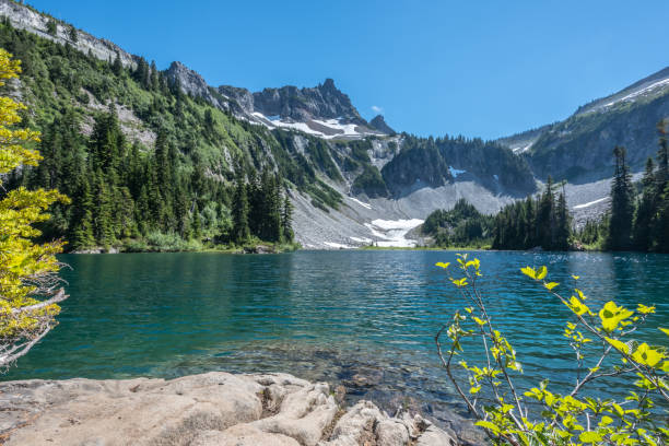 istock Snow Lake Sparkles in Afternoon Sun 1021988758
