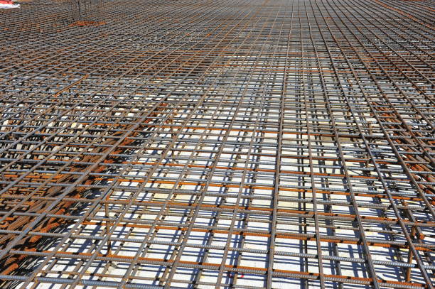 istock Production of reinforced concrete frame construction site 1021991014