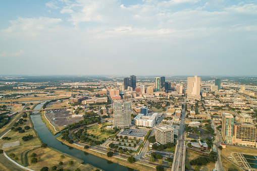 Drone image of Fort Worth