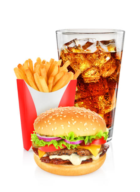 istock Hamburger cola and french fries 1022010054