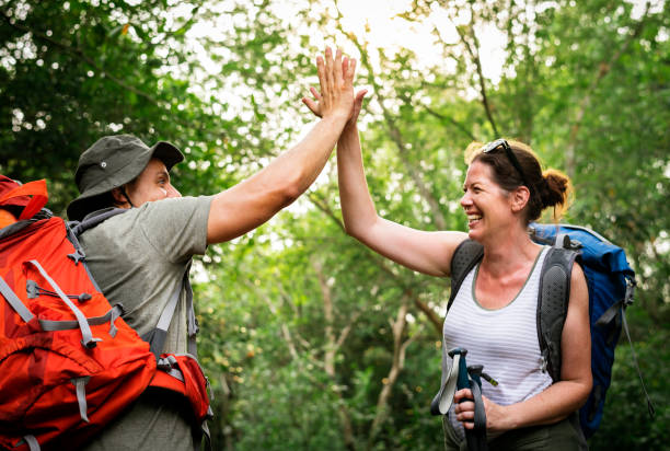 istock Couple giving a high five 1022022260