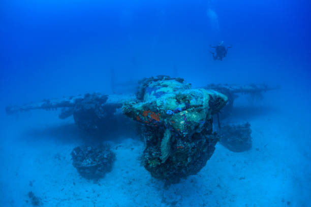 istock Underwater World War II aircraft 1022024562