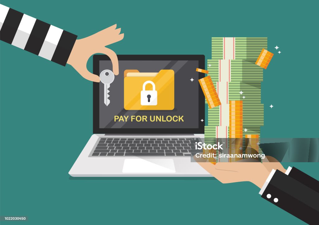 Pengusaha Tangan Memegang Uang Kertas Untuk Membayar Kunci Dari Hacker Pengusaha Tangan Memegang Uang Kertas Untuk Membayar Kunci Dari Hacker