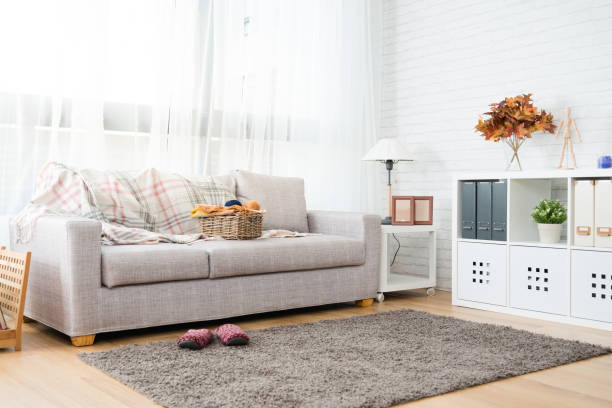 istock empty autumn decoration living room 1022059906
