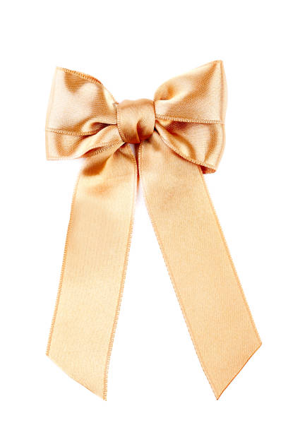 istock Golden bow isolated on white background 1022066572