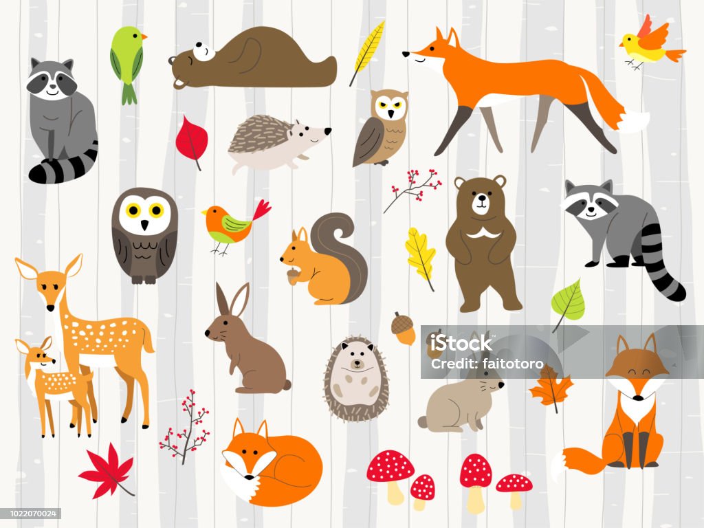 Ilustración de Conjunto De Dibujos Animados Lindos Animales Salvajes y más Vectores Libres de Derechos de Animal - iStock Ilustración de Conjunto De Dibujos Animados Lindos Animales Salvajes y más Vectores Libres de Derechos de Animal - iStock