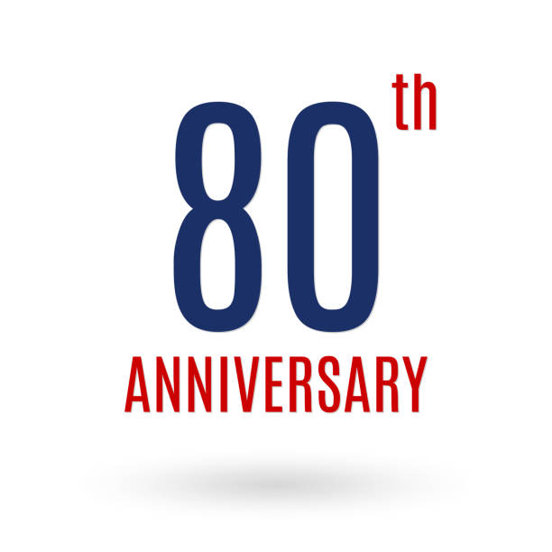istock 80 years anniversary logo. 80th anniversary celebration icon. Birthday, invitation, wedding, jubilee, company and business card design elements. Vector illustration. 1022072750