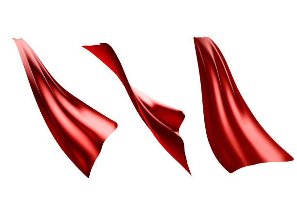 istock Three flowing style red cape hero isolated 1022077762