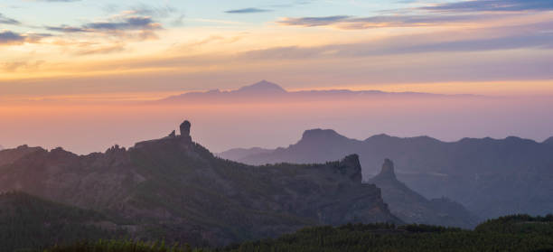 istock Sunset over the Roque Nublo, Gran Canaria, Spain 1022091084