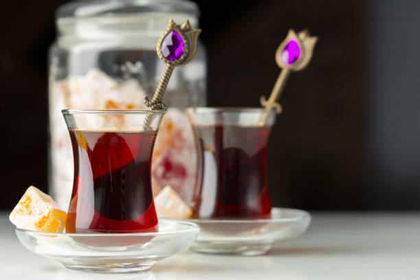 istock Traditional turkish tea close up 1022096914