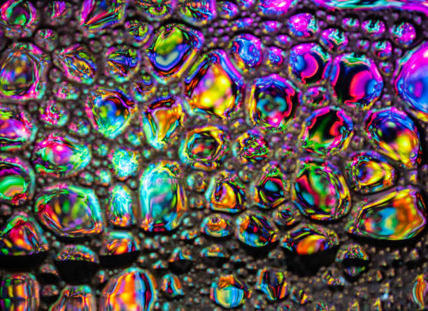 istock Abstract background, soap foam on the water surface. 1022105510