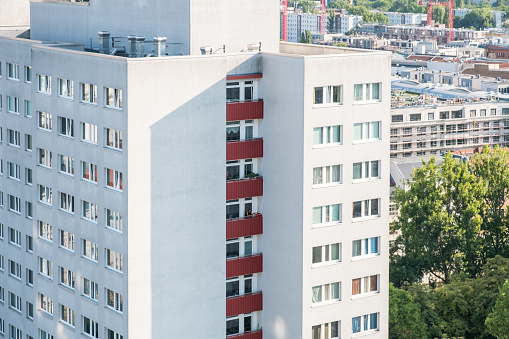 tall tenement building - residential apartment house