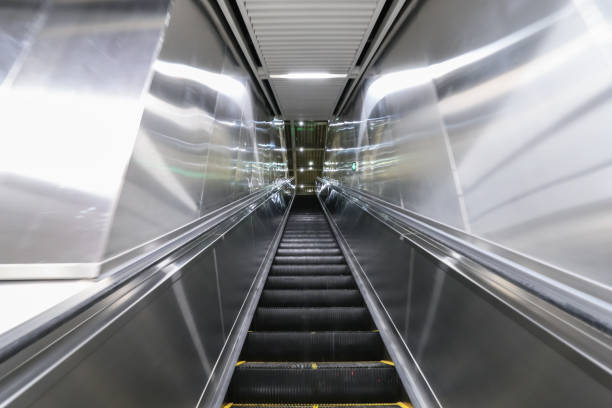 istock Underground escalator in the subway station 1022110250