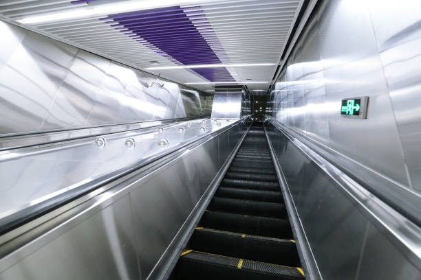 istock Underground escalator in the subway station 1022110254