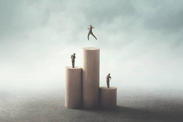istock people standing on a podium, celebrating victory 1022128060