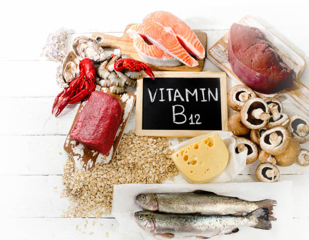istock Sources of Vitamin B12 (Cobalamin). 1022128120