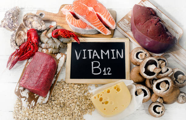 istock Sources of Vitamin B12 (Cobalamin). 1022128142
