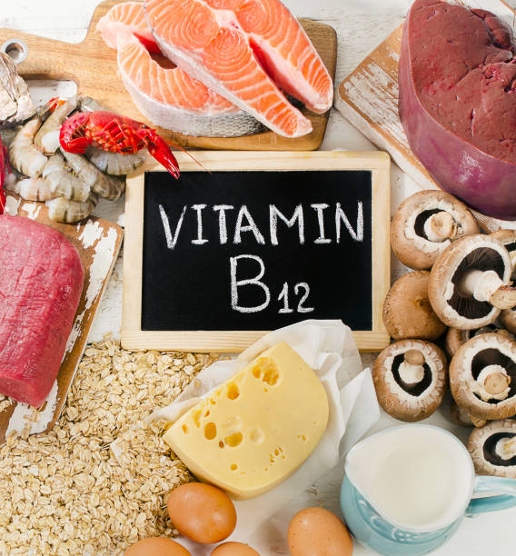 istock Sources of Vitamin B12 (Cobalamin). 1022128154