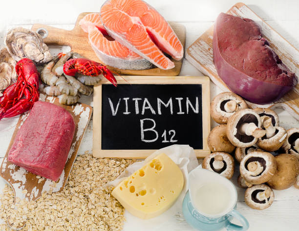 istock Sources of Vitamin B12 (Cobalamin). 1022128844