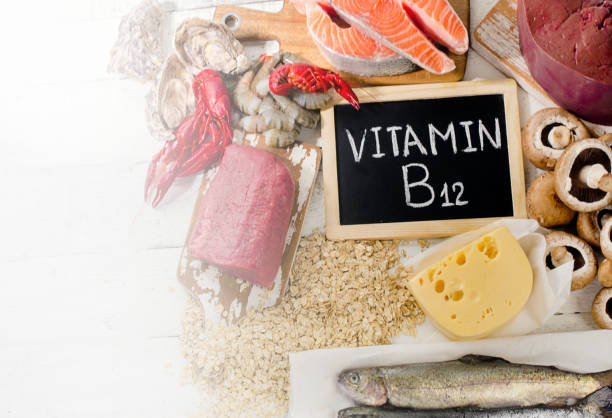 istock Sources of Vitamin B12 (Cobalamin). 1022130266