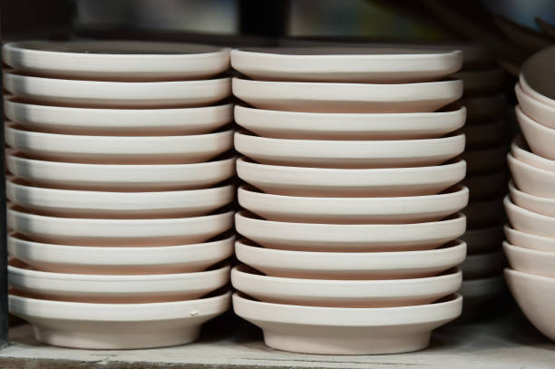 istock Close up view of ceramic jugs 1022130770