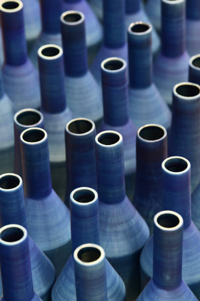 istock Close up view of ceramic jugs 1022130774