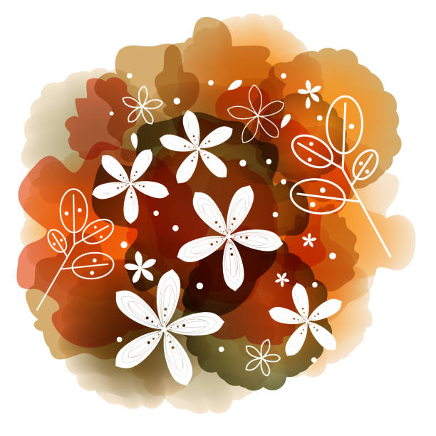 illustrations, cliparts, dessins animés et icônes de printemps floral frame - flower flourishes paint backgrounds