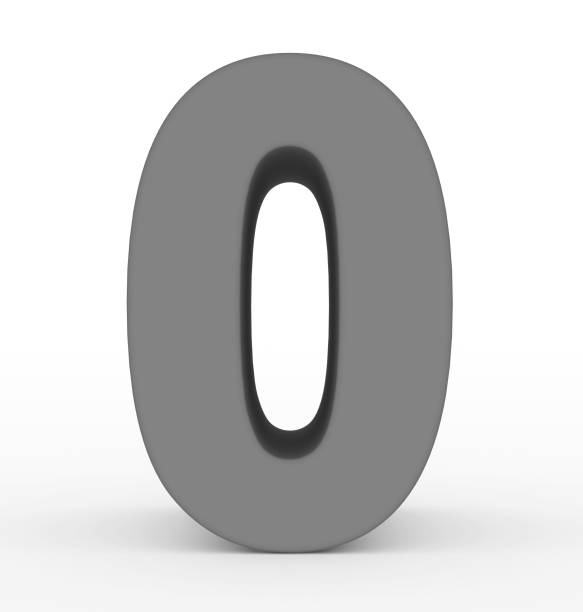 istock number 0 3d clean gray isolated on white 1022154558