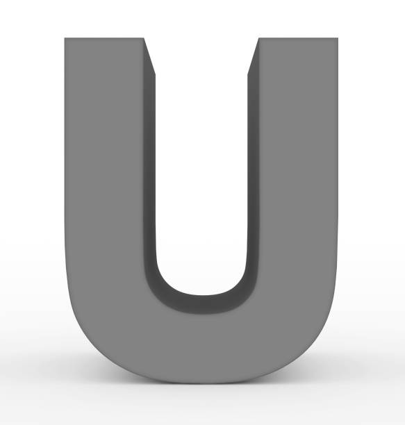 istock letter U 3d gray isolated on white 1022154620