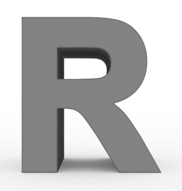 istock letter R 3d gray isolated on white 1022154654