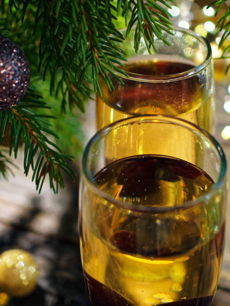 istock Champagne under the Christmas tree 1022159878