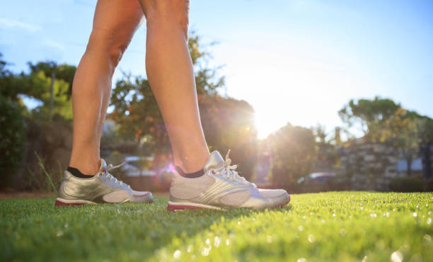 istock Woman walking on the grass 1022159900