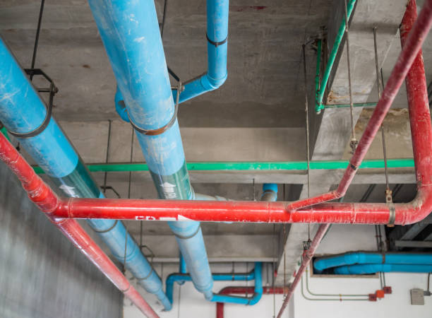 istock Pipes under the building ceiling inside the building 1022162696