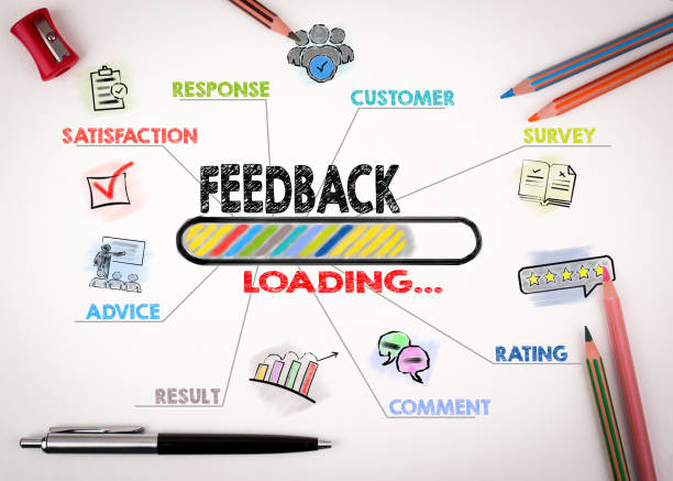 istock Feedback Concept. Chart with keywords and icons 1022163032