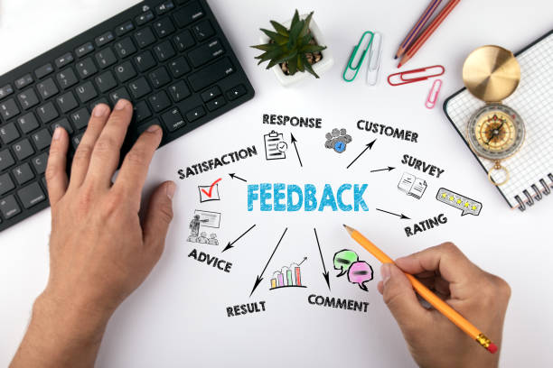istock Feedback Concept. Chart with keywords and icons 1022163062
