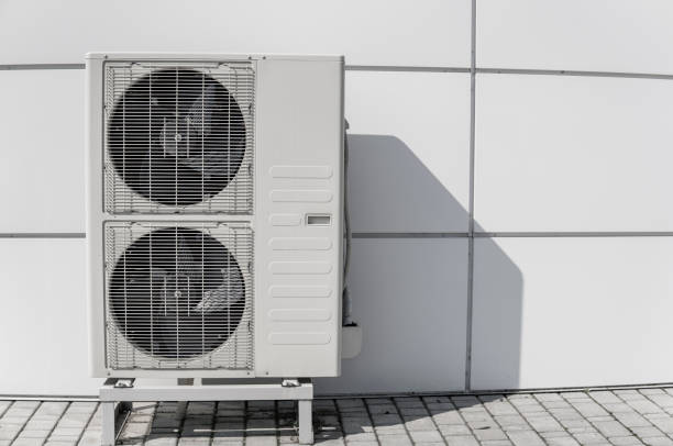 istock Exterior air conditioning unit on a wall. 1022163082