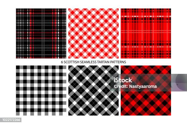 Buffalo Check Plaid Patterns Stock Illustration - Download Image Now - Buffalo Check, Plaid, Checked Pattern