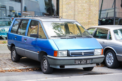 Berlin, Germany - August 12, 2014: Passenger van Renault Espace in the city street.