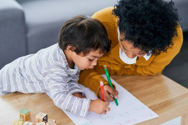 istock Mom's been teaching him a lot 1022182214