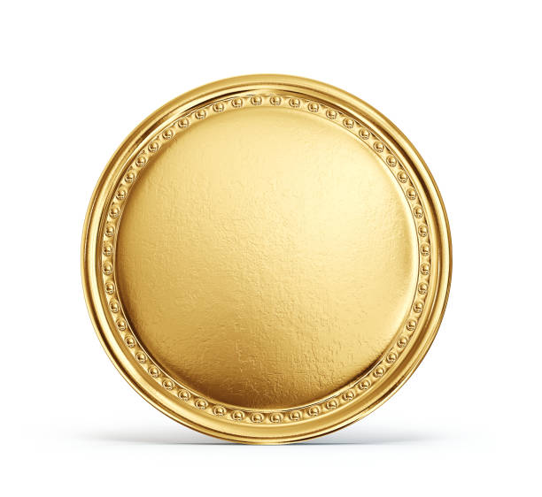 moneta - gold medal foto e immagini stock