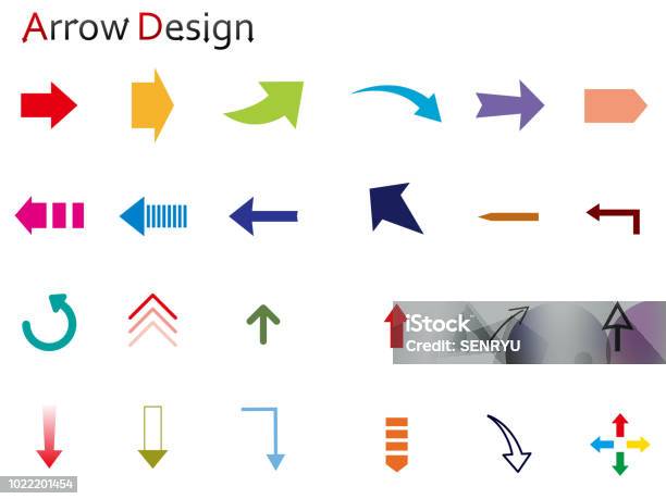 Arrow Design2 Stock Illustration - Download Image Now - Arrow Symbol, Icon Symbol, Multi Colored