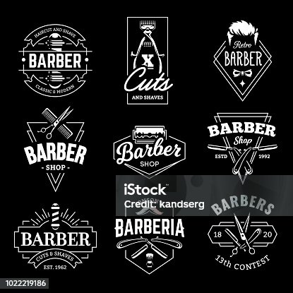 8,300+ Barber Shop Logo Illustrations, Royalty-Free Vector Graphics & Clip  Art - Istock | Vintage Barber Shop Logo