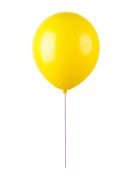 latający balon - yellow balloon zdjęcia i obrazy z banku zdjęć