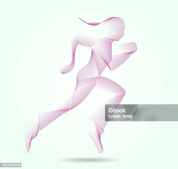 Run Women Stock Illustration - Download Image Now - Running, Women, The Human Body