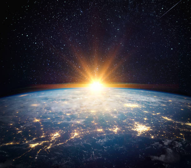 istock Earth, sun, star and galaxy. 1022234372