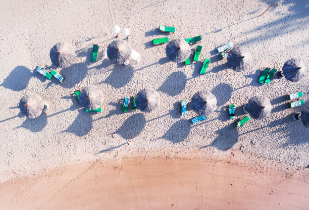 istock Top view of sandy beach 1022237686