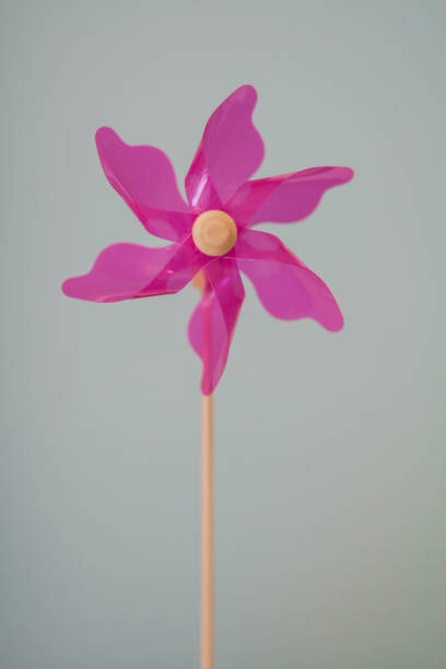 istock Single pink pinwheel toy 1022250076